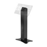 Premium VESA Compatible Floor Stand Kiosk with Enclosed Printer Storage & Cable Management CTA DIGITAL