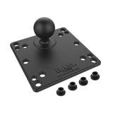RAM-246-247U-25 RAM 2.5" Square Post Clamp Mount with 100x100mm VESA Plate