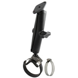 RAM-B-108-C-238 RAM Mounts Double Ball Strap Hose Clamp Mount with Diamond Plate - Long