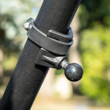 RAM-B-108-C-238 RAM Mounts Double Ball Strap Hose Clamp Mount with Diamond Plate - Long