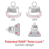 RAM-B-166-AP-MAGU RAM Twist-Lock™ Suction Cup Mount for Apple MagSafe (2020)