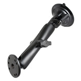 RAM-B-166-C-202U RAM Mounts Twist-Lock™ Suction Cup Double Ball Mount with Round Plate - Long