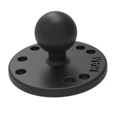 RAM-B-166-C-202U RAM Mounts Twist-Lock™ Suction Cup Double Ball Mount with Round Plate - Long