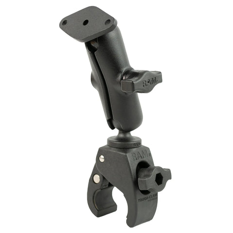 RAM-B-400-238U RAM Mounts Tough-Claw™ Small Clamp Mount with Diamond Plate - Medium Arm