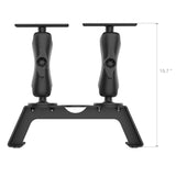 RAM-FF1-D-115-2 RAM Mounts Fishfinder Deck Kit with Dual Marine Electronic Mount