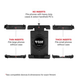RAM-HOL-PD7BU RAM Mounts Quick-Grip™ Pro XL Phone Holder with Ball