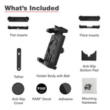 RAM-HOL-PD7BU RAM Mounts Quick-Grip™ Pro XL Phone Holder with Ball