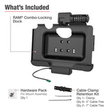 RAM-HOL-SAM57CPCLU RAM® Combo-Locking USB-C Dock for Tab Active5 Pro & 4 Pro