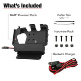 RAM-HOL-SAM61PU RAM Mounts Powered Dock for Tab Active5 & 3 with Speaker Box