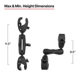 RAP-404-404U RAM Mounts Trolling Motor Stabilizer with Tough-Claw™ 1” - 1.6” Clamp Bases