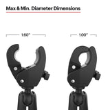 RAP-404-404U RAM Mounts Trolling Motor Stabilizer with Tough-Claw™ 1” - 1.6” Clamp Bases