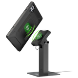 Rotating Sleek Desk Mount with VersaGuard Twist Lock Inductive Charging Dock and Case CTA DIGITAL