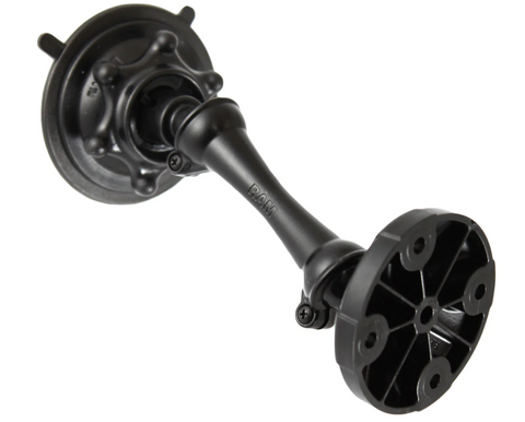 RAP-AA-167-202U RAM Mounts Snap-Link Suction Cup Base with Arm & Round AMPS Base