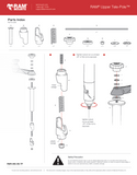 RAM-VP-TTM12U RAM Mounts 12" Upper Pole