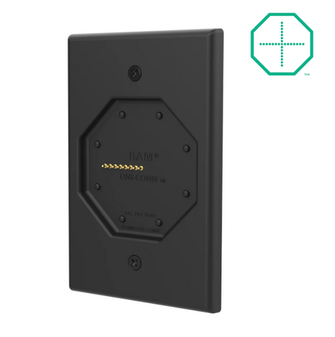 RAM-GDS-DOCK-W7-POEU RAM GDS® Uni-Conn™ Powered Low Profile Wall Dock with PoE