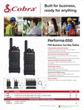 Cobra PX650 Pro Business 2W FRS Unlicensed Two-Way Radio 2 PACK, DOCK INCLUDED