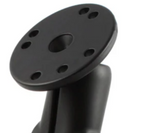 RAM-B-108U RAM Double Ball Strap Hose Clamp Mount with Round Plate - Medium