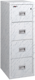 FireKing Turtle Designer Series - Space Saving Vertical File Cabinet - 1-Hour Fire Rated - 2 or 4 Drawers - 4 Colors