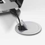 Bush Business Furniture M4S6030WHWK Move 40 Series 60W x 30D Electric Height Adjustable Standing Desk in White with White Base