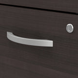 Bush Business Furniture ARV008SG Arrive 72W x 30D Reception Desk with Counter and Mobile File Cabinet in Storm Gray