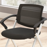 Bush Business Furniture CH4001BLF-03 Envision Mesh Back Folding Chairs with Arms - Set of 2 in Black Mesh