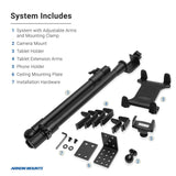 Arkon DSLRTABMG5 Overhead Camera Mount. Includes Camera, Tablet, and Phone Holder