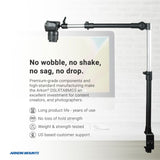 Arkon DSLRTABMG5 Overhead Camera Mount. Includes Camera, Tablet, and Phone Holder