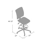 Boss Multi-Function LeatherPlus Drafting Stool MODEL # B1645
