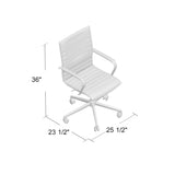 Boss Grey Vinyl Hospitality Chair MODEL # B9533C-GY
