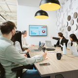 Bush Business Furniture 99TB7236NE 72-inch Office Conference Table with Wood Base in Natural Elm