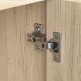 Bush Business Furniture WC36592-03STGK Office in an Hour 65-inch Straight Cubicle Desk with Storage, Drawers, and Organizers in Natural Elm