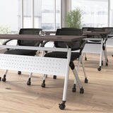 Bush Business Furniture NVW172SGK Envision 72W Folding Training Table in Storm Gray