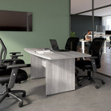 Bush Business Furniture 99TB7236PG 72-inch Office Conference Table with Wood Base in Platinum Gray