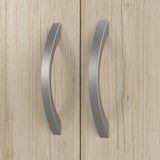 Bush Business Furniture STC015NE Studio C Tall 5 Shelf Bookcase with Doors in Natural Elm