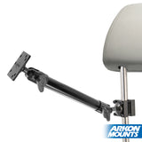 Arkon HMHD5AMPS Heavy-Duty Headrest Mount with 10 inch Arm - 4-Hole AMPS Compatible