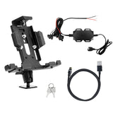 Arkon TAB42AMPSML Powered Locking Tablet Mount with Magnetic Lightning Charge Cable for Commercial and Enterprise