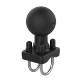 RAM-D-235U RAM Double U-Bolt Ball Base for 1" - 1.25" Rails w/ D-Size 2.25-Inch Ball - Synergy Mounting Systems