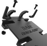 RAM-B-149Z-A-PD4U RAM Mounts Quick-Grip™ XL Phone Mount with Handlebar U-Bolt Base - Synergy Mounting Systems