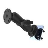 RAM-B-101U-225B RAM Mounts Double Ball Mount with Backing Plate - Synergy Mounting Systems