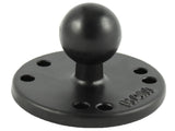 RAM-B-202U RAM Mounts 2.5" Round Base with AMPS Hole Pattern and 1-Inch Ball - Synergy Mounting Systems