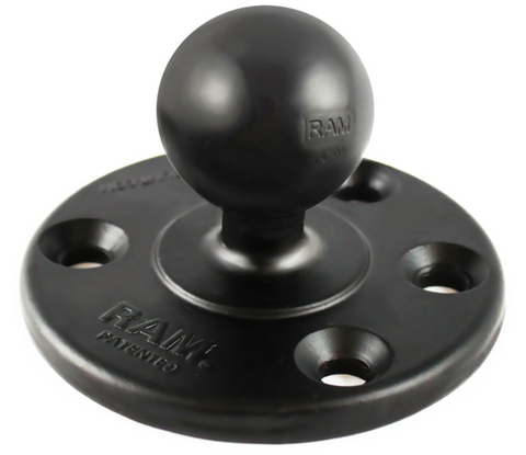 RAM-240U RAM Mounts 3.68" Round Base with 1.5" C-Sized Ball - Synergy Mounting Systems