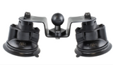 RAM-B-189B-PIV1U RAM Twist-Lock™ Dual Pivot Suction Cup Base w/ 1-Inch Ball - Synergy Mounting Systems