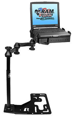 RAM-VB-168-SW1 Universal No-Drill Laptop Mount for Freightliner Trucks, Inter + - Synergy Mounting Systems