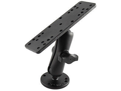 RAM-B-111U RAM Mounts 1" Diameter Ball Mount with 6.25" X 2" Rectangle Base AMPS - Synergy Mounting Systems