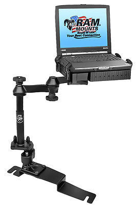 RAM-VB-190-SW1 RAM Mounts No-Drill Laptop Mount for the Ford Police Interceptor Sedan - Synergy Mounting Systems