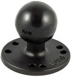 RAM-202U RAM Mounts 2.5-Inch Round Base with AMPs Hole Pattern & 1.5-Inch Ball - Synergy Mounting Systems