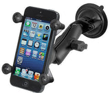 RAM-B-166-UN7U RAM Mounts Twist Lock Suction Cup w/ Universal X-Grip Cell Holder - Synergy Mounting Systems