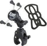 RAM-B-400-A-HOL-UN7BU RAM Mounts X-Grip® Phone Mount with RAM® Tough-Claw™ Small Clamp Base - Synergy Mounting Systems