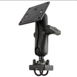 RAM-334-1U RAM Mounts Double U-Bolt Mount with 75x75mm VESA Plate for .75" - 1" Rails - Synergy Mounting Systems