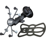 RAM-B-166-UN8U RAM Mounts Twist-Lock™ Suction Cup Mount with Universal RAM® X-Grip® Cradle for 7"-8" Tablets - Synergy Mounting Systems